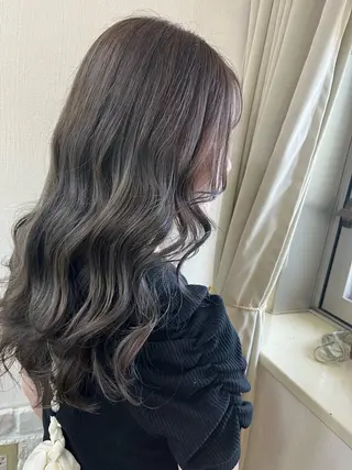 セミロング カラー きむえり/髪質改善 /セット/カラーのヘアスタイル