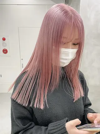 ロング カラー パーマ ヘアアレンジ メンズ ハイトーン/レイヤー 🌸さくらのヘアスタイル