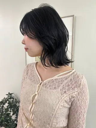 カラー nappe🐏 栄／矢場町のヘアスタイル