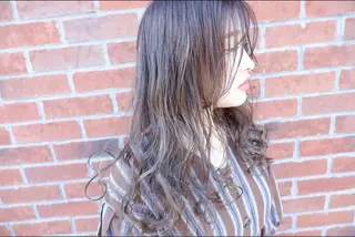 ロング カラー 横浜🍒ルーツカラー エクステ／RIEのヘアスタイル