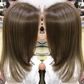 セミロング カラー ヘアアレンジ 池袋艶髪職人🌈😇 ✨店長✨小林優太✨のヘアスタイル