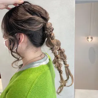 ロング ヘアアレンジ octo所属・梅澤 杏菜のヘアスタイル