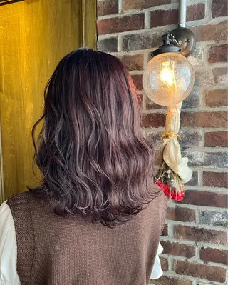 ミディアム カラー 🌿ガクト 🌿艶髪透明感のヘアスタイル