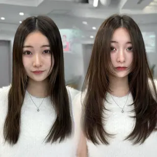 セミロング 映える顔まわり/前髪 特化 💗 ユキマのヘアスタイル