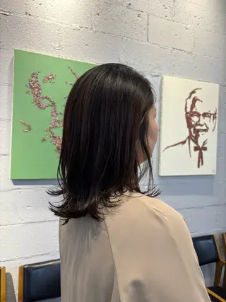 ミディアム 久貝 莉子のヘアスタイル