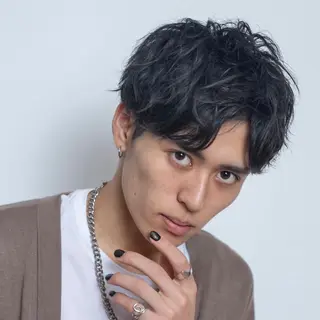 ショート パーマ メンズ メンズサロン OVER町田店のヘアスタイル