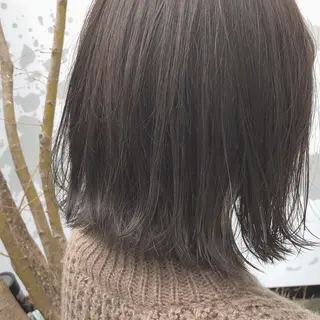 ミディアム カラー IVORY.所属・🟩白髪ぼかし/ボブ /ショートヘア/大司のヘアスタイル