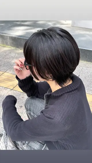 ショート カラー 🍓ハイトーンカラー 🎀nene🍓のヘアスタイル