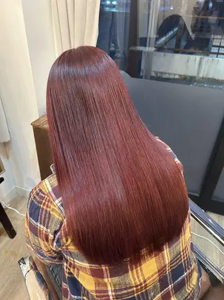 ロング カラー hair&eyelash CocoAnge くりえいと宗像店所属・井上 七海のヘアスタイル