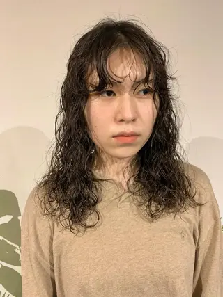 ロング パーマ 桃果 momokaのヘアスタイル