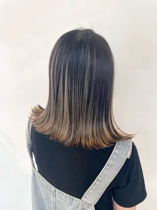 ミディアム カラー 中西倖 トップスタイリストのヘアスタイル