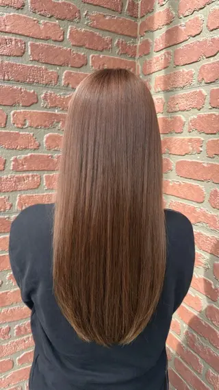 ロング カラー 中田 こころのヘアスタイル