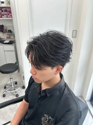 パーマ メンズ 💎メンズカット ／フェザー／細野💎のヘアスタイル