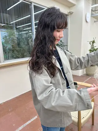 ロング パーマ yeven所属・早川 哲矢のヘアスタイル