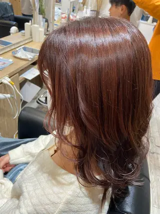 セミロング カラー 🪼高評価🪼 💎柴崎の藤咲💎のヘアスタイル