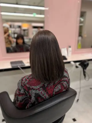 ミディアム トレンド暖色ヘア🍒 miu🍒のヘアスタイル