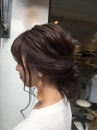 ミディアム 安永 涼のヘアスタイル