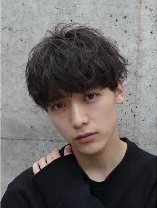 パーマ メンズ 長谷川 愛海のヘアスタイル