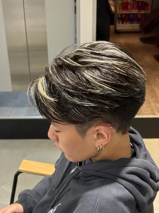 ショート カラー メンズ メンズカットパーマ ✂️ JOYAのヘアスタイル