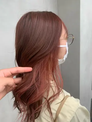 ミディアム カラー 名古屋／デザイン／ ブリーチ/松井亮磨のヘアスタイル