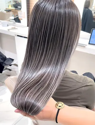 ロング カラー ＡＳＨ大宮/ブリーチ 髪質改善/カラーのヘアスタイル