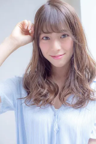 セミロング カラー ケアカラー/縮毛矯正 /レイヤー/板垣光采のヘアスタイル