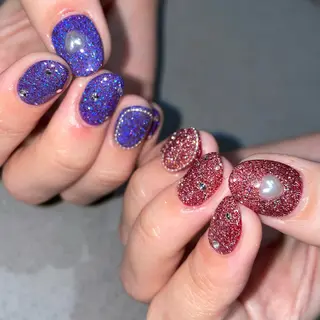 ショート m kaori𓃟のネイルデザイン