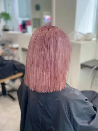 ミディアム カラー GaKu/ハイトーン /ブリーチ/レイヤーのヘアスタイル