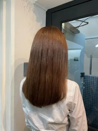 セミロング yu-kaハッシュ カット/韓国レイヤーのヘアスタイル