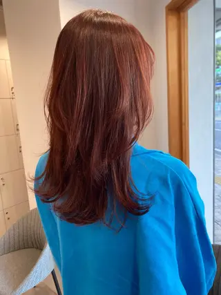 ロング カラー 細野 菜月のヘアスタイル