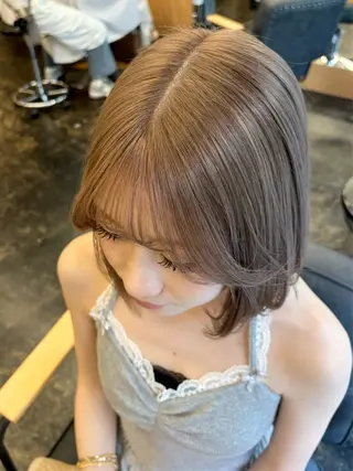 ミディアム カラー 武田美空🐇 ボブ/暖色カラー🌷のヘアスタイル