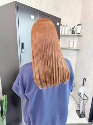 セミロング カラー 🌺ハイトーン🌺 矢葺 なぎさ🌺🌺のヘアスタイル