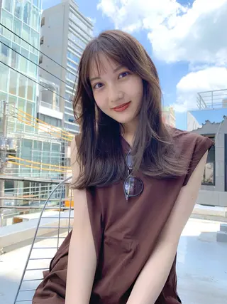 セミロング 🌟ブリーチ/ボブ/ レイヤー渋谷☀️のヘアスタイル