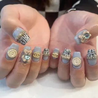 ネイル 💎🐰 saki. m 🐰💎のネイルデザイン