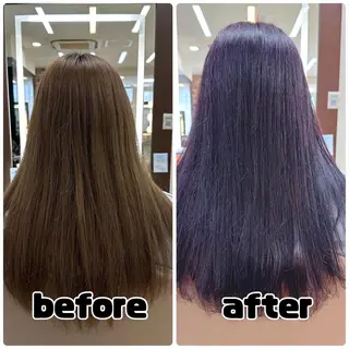 ロング カラー メンズ特化 センターパート特化のヘアスタイル