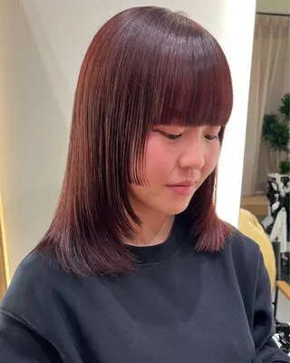 セミロング vince gio 彩織のヘアスタイル