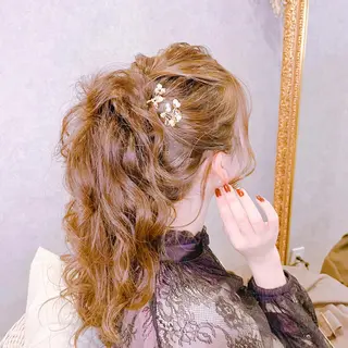ヘアアレンジ Feather MAIのマツエク・マツパデザイン