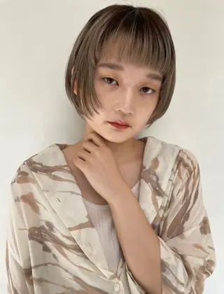 カラー yoshino /ナチュラル縮毛のヘアスタイル
