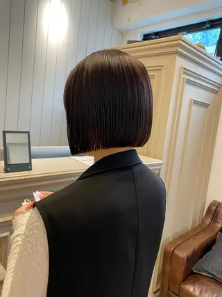 ミディアム カラー 艶カラー 🤍🫧/makoのヘアスタイル