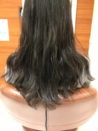 ロング パーマ ヘアアレンジ テラモト カズヨシのヘアスタイル