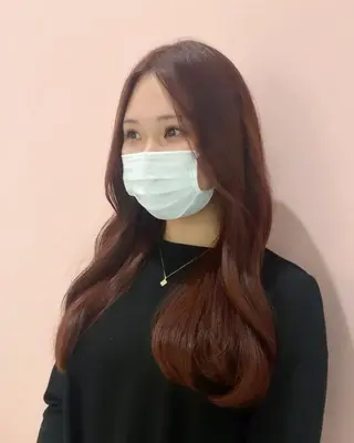 ロング カラー ヘアアレンジ 内田 志乃のヘアスタイル