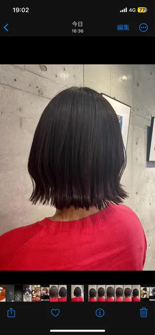 ミディアム カラー CRESCENDO 山本樹カットカラーのヘアスタイル