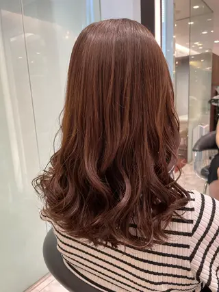 セミロング 韓国風パーマ/ヘア セット/店長みづきのヘアスタイル