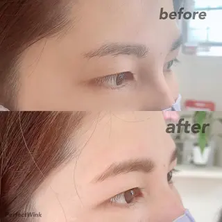 メンズ マツエク・マツパ パーフェクトウィンク ちぢいわみのりのマツエク・マツパデザイン