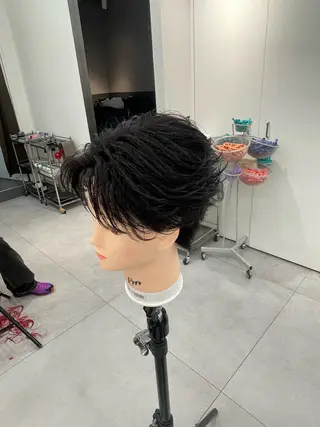 ショート メンズ メンズ特化/パーマ 短髪パーマ/来星のヘアスタイル