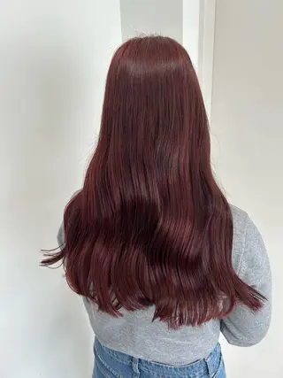 ロング カラー 愛結 暖色カラー🎀🩰のヘアスタイル