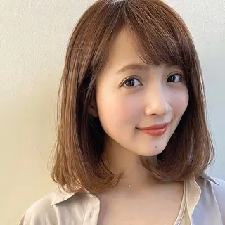 ミディアム カラー 💫期間限定価格💫 似合わせカット🧚のヘアスタイル