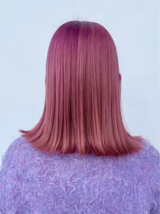 セミロング カラー ヘアアレンジ Hair&Make Allureのヘアスタイル