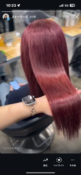 カラー 🥀艶髪/垢抜け/ 暖色ヘア Yuu🥀のヘアスタイル