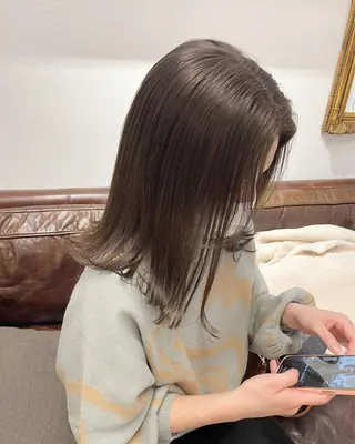ミディアム カラー お洒落パーマ/ボブ ❄️Tomoka❄️のヘアスタイル